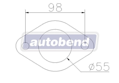 2 Bolt 55mm Centre Hole 98mm PCD