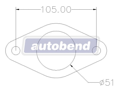 2 Bolt 51mm Centre Hole 105mm PCD