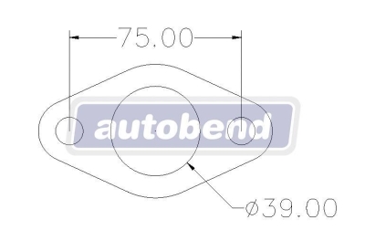 2 Bolt 38mm Centre Hole 75mm PCD