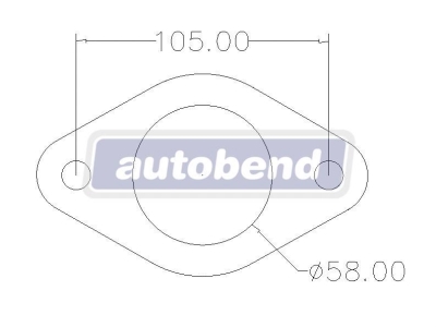 2 Bolt 58mm Centre Hole 105mm PCD