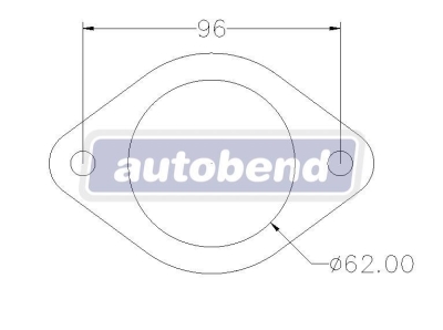 2 Bolt 62mm Centre Hole 96mm PCD