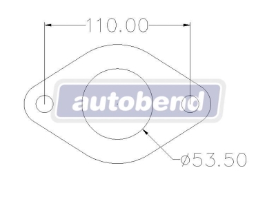 2 Bolt 53mm Centre Hole 110mm PCD