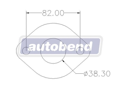 2 Bolt 38mm Centre Hole 82mm PCD
