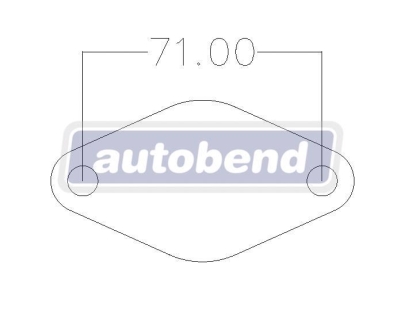 2 Bolt No Centre Hole 71mm PCD