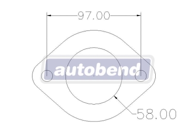 2 Bolt 58mm Centre Hole 97mm PCD