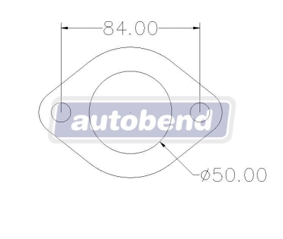 2 Bolt 50mm Centre Hole 84mm PCD