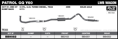 Nissan Patrol Y60 TD42 Turbo Diesel LWB 76mm System