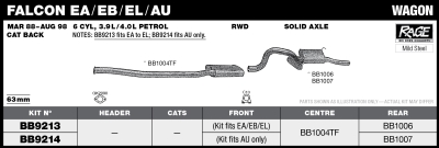 Ford Falcon AU Wagon 63mm Rage Big Bore