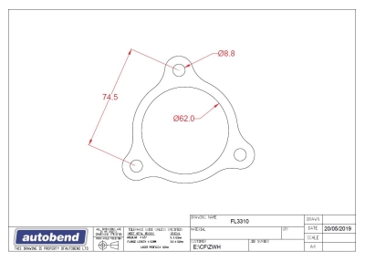 Audi Turbo Flange - 3 bolt