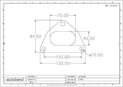 SUBA EZ30 EXHAUST FLANGE