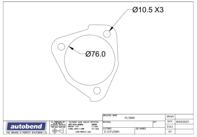 FORD WL TURBO FLANGE