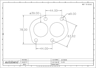 Lada 1974 - 1994 LP6059 Front Pipe Flange
