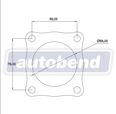 4 Bolt 68mm Centre Hole 104 PCD