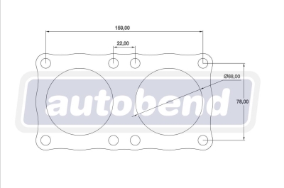 4 Bolt 68mm Centre Hole 104 PCD Double Flange