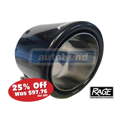 Rage Carbon Angle Tip - 63mm inlet 90mm tip