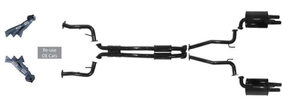 HSV VF Maloo Ute Twin 63mm System - Tri-Y headers