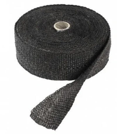 Exhaust Wrap 50mm Wide x 1.5mm 10m roll - Black 600c