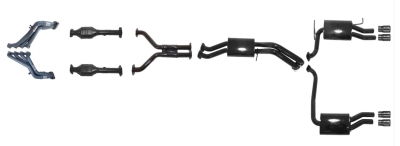 Falcon FG Coyote 5.0L V8 63mm Twin system Tuned Headers