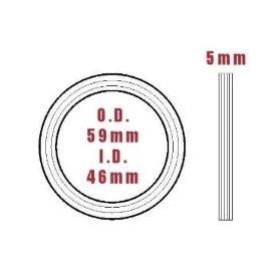 Ring Gasket 59mm OD x 46mm ID x 5mm Toyota AE112