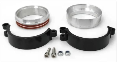 88mm Heavy Duty Intercooler Clamp Kit - Black Aluminium