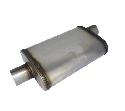 Stainless Offset / Centre Performance Muffler 63mm