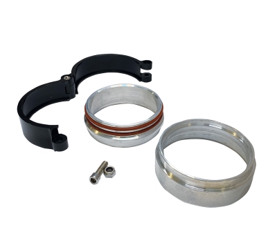 63mm Heavy Duty Intercooler Clamp Kit - Black Aluminium