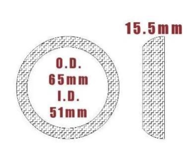 Mesh Cone Gasket 51mm ID x 65mm OD