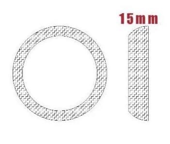 Mesh Cone Gasket 61mm ID x 75mm OD