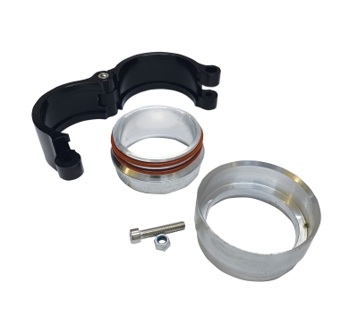 51mm Heavy Duty Intercooler Clamp Kit - Black Aluminium