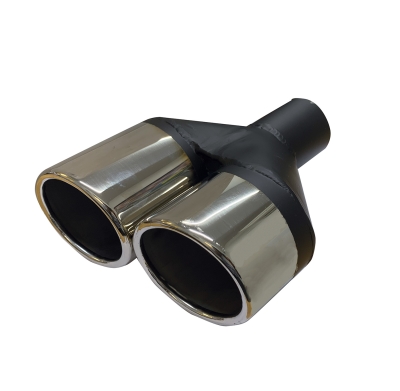 Stainless Exhaust Tip - Dual Staggered 2 x 88mm OD