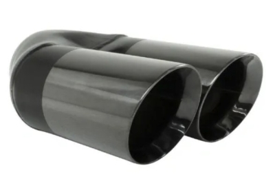Stainless Black Chrome Tip - Dual Angle 2 x 88mm OD